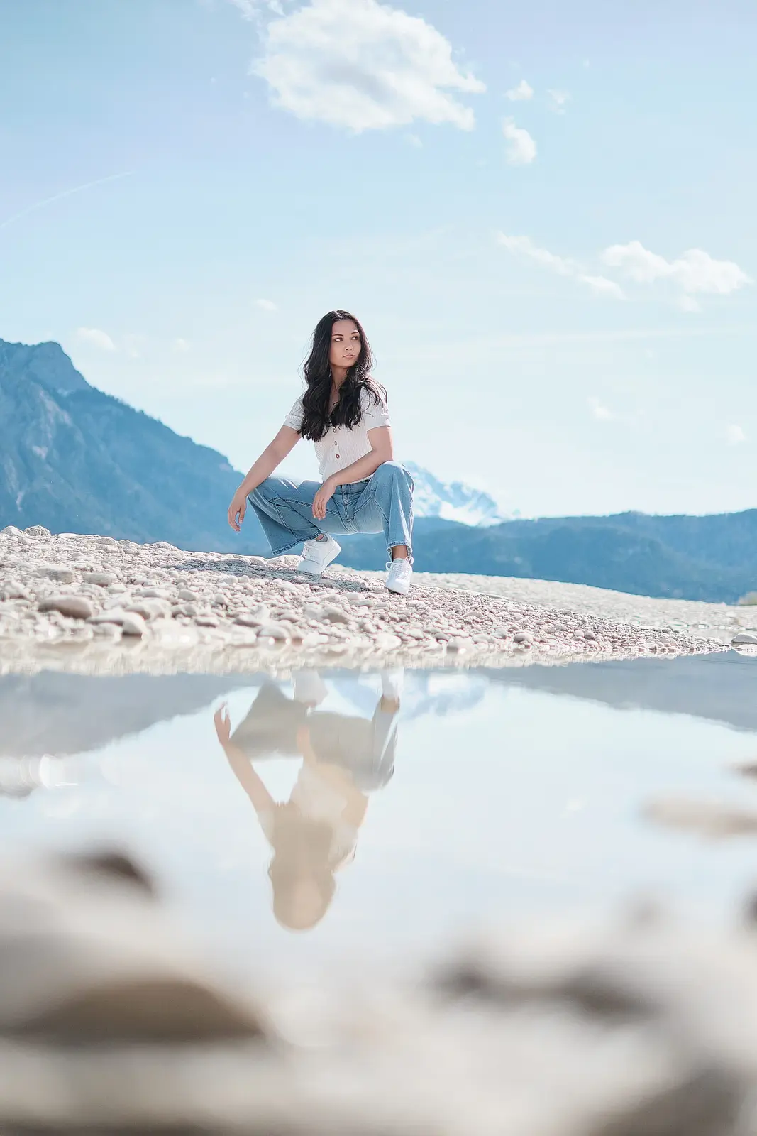 Outdoorportrait in den Bergen