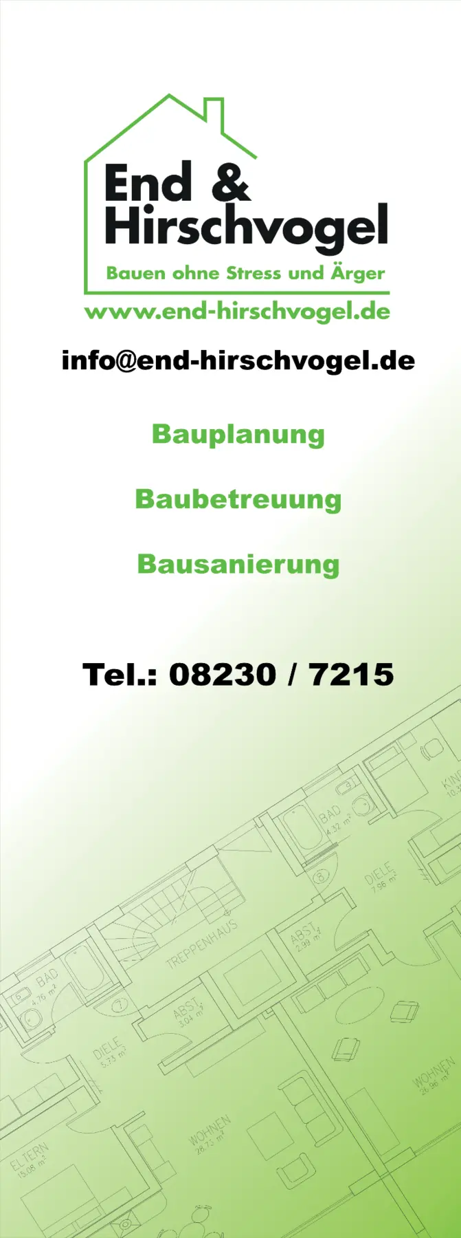 Werbefahne für End und Hirschvogel