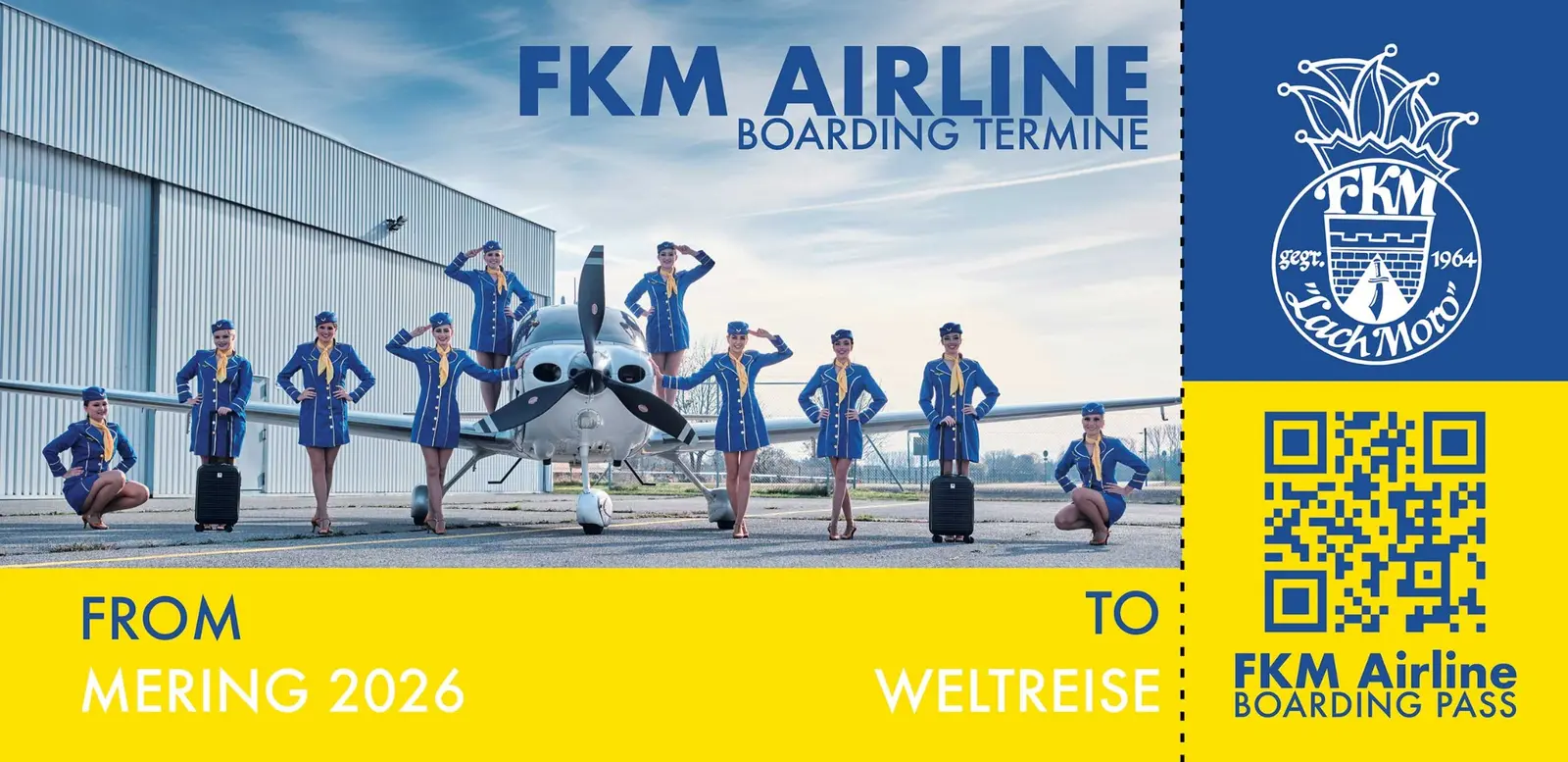 Boarding-Flyer für FKM Airline